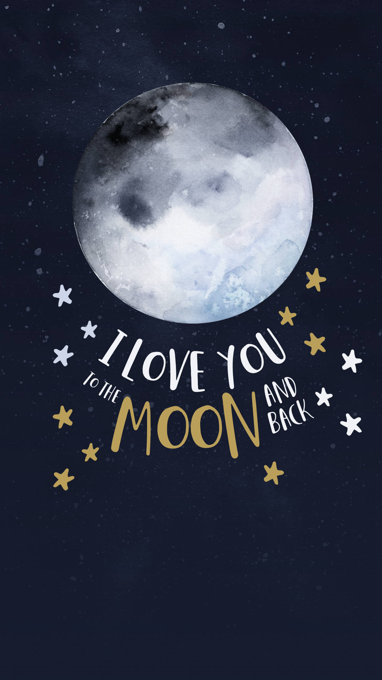 Moon Quote Cute Wallpaper