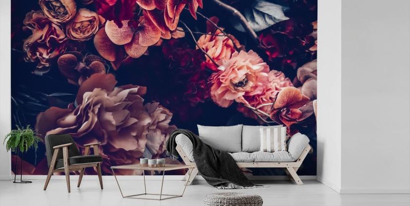 Dark Floral Wallpaper