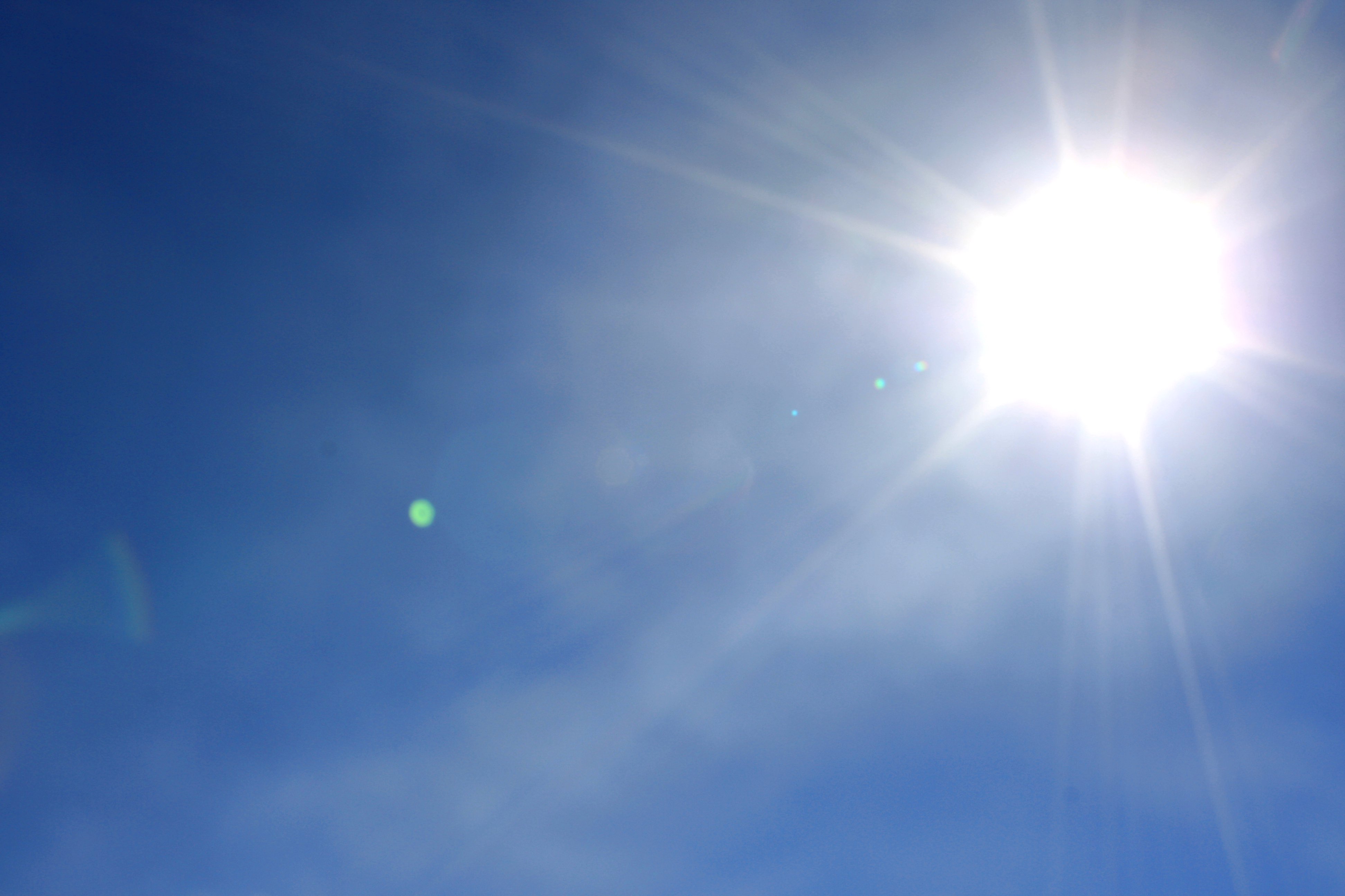 Bright Sun In Clear Blue Sky Picture Photograph Photos Public