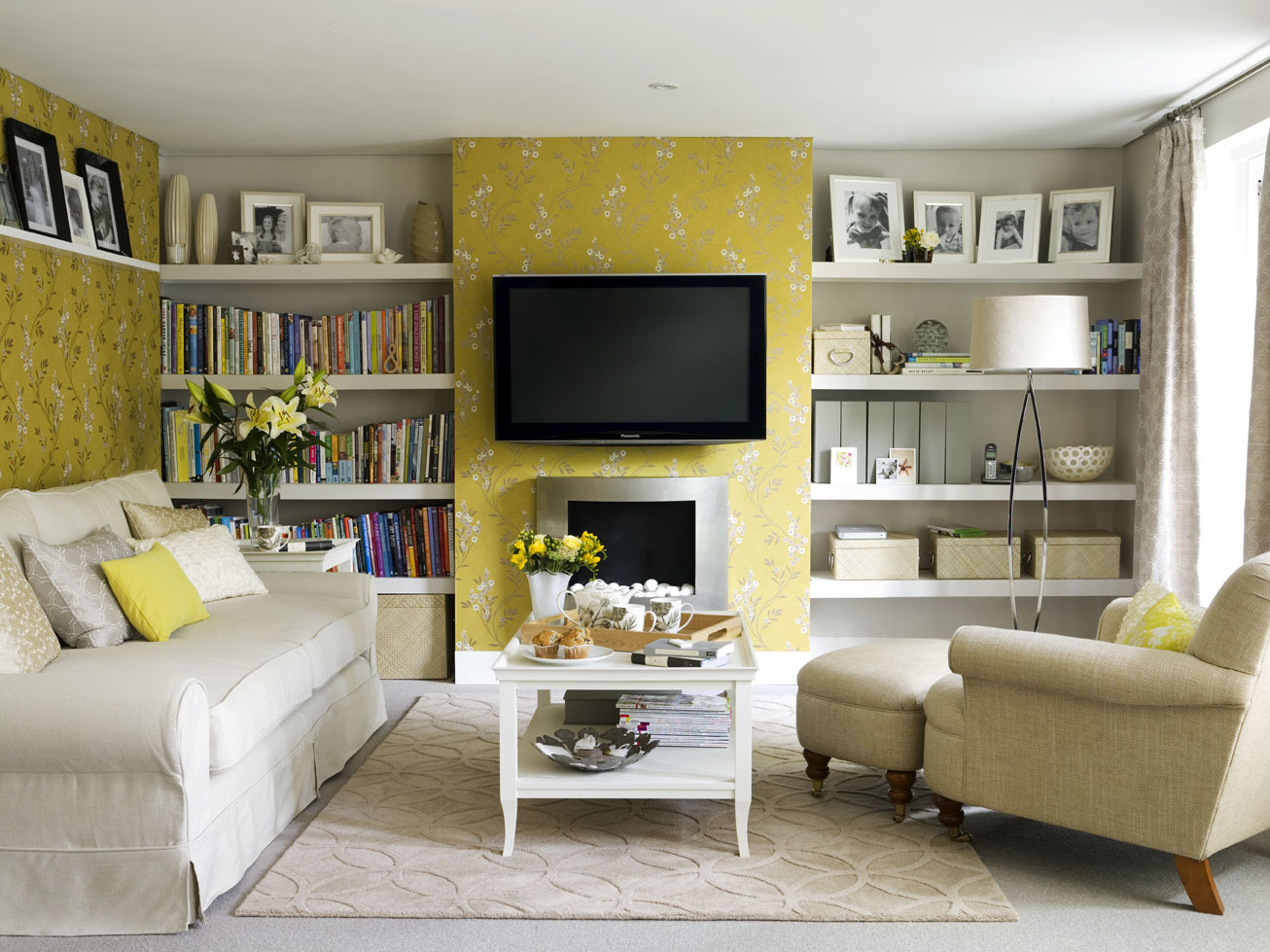 Living Room Ideas Grey And Yellow