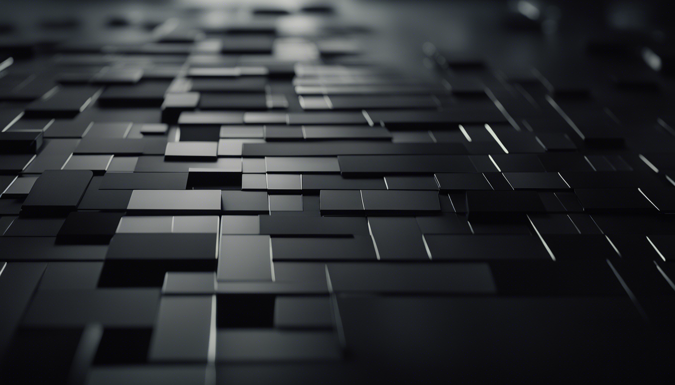 A Sleek And Modern Black Aesthetic HD Wallpaper Featuring Abstract Geometric Shapes Gradients The Design Should Be Minimalistic Yet Captivating Perfect For Adding Touch Of Sophistication To Any Device