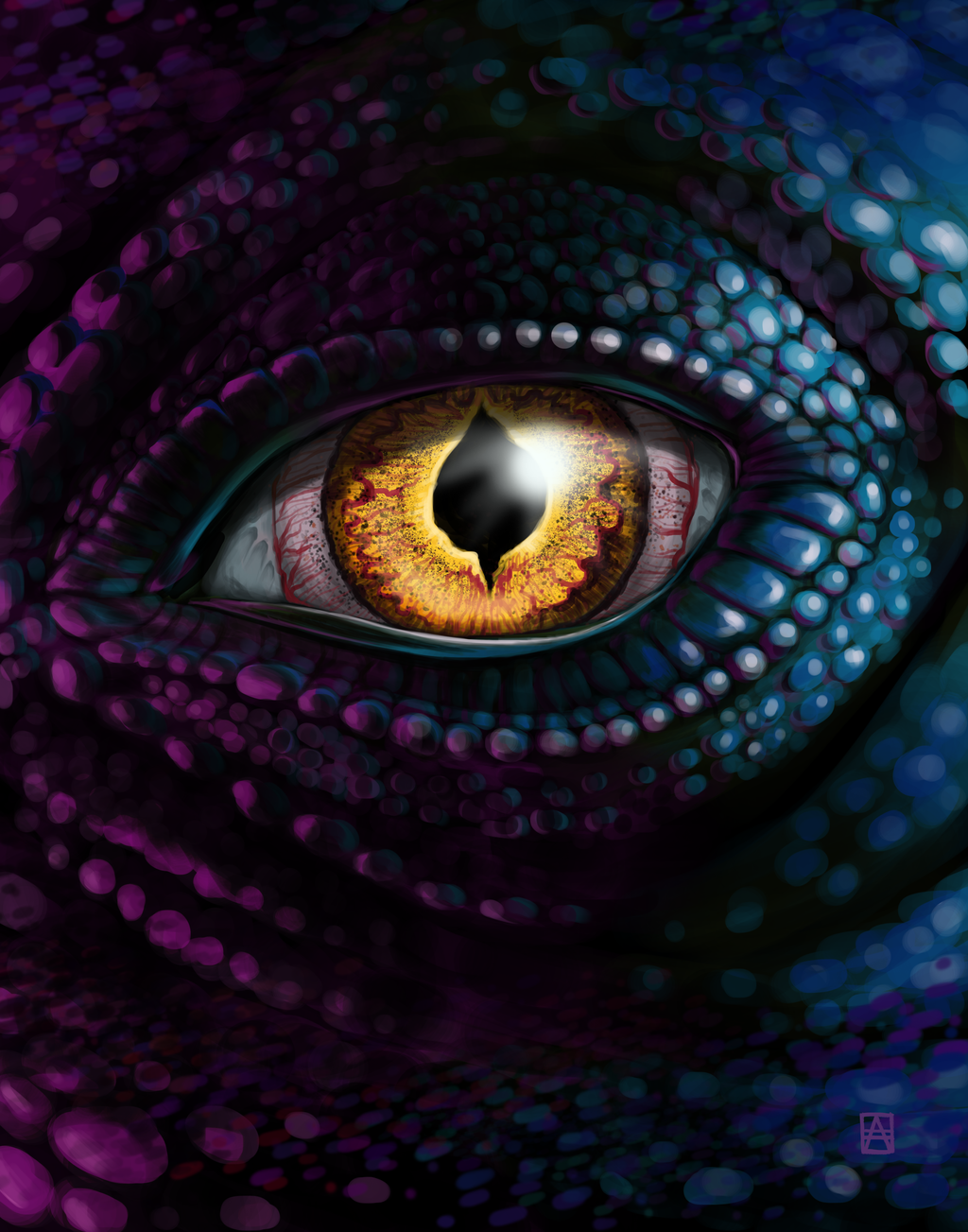 Dragon Eye Art By Petrichora