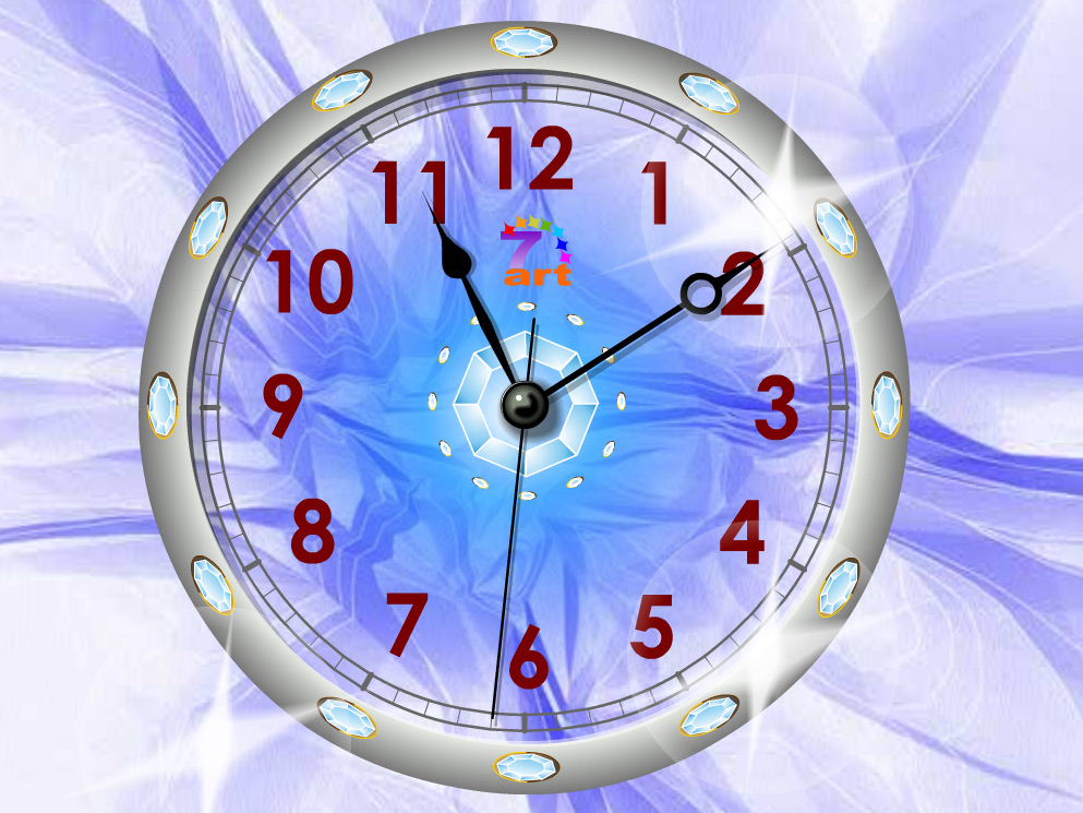 Desktop Clock Wallpaper Crystal Makes Time Work