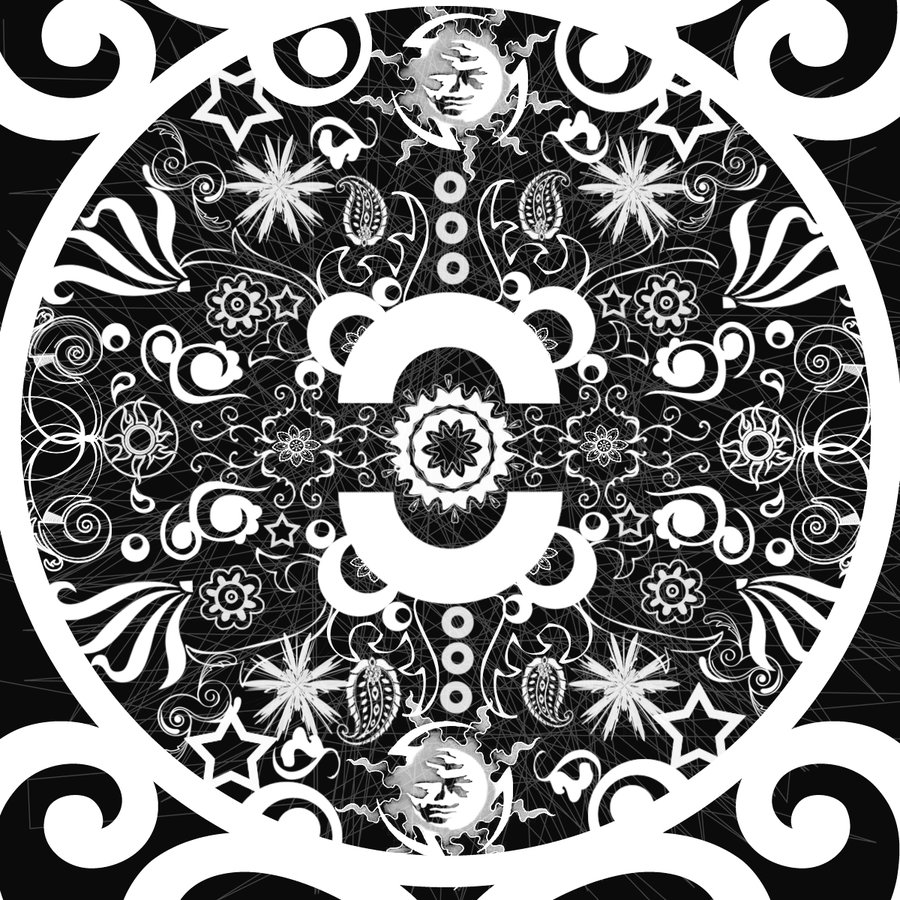 Mandala Black White By Wolfylriina