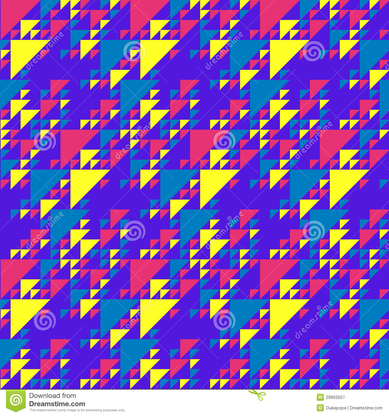 80s Patterns Triangles Retro Background