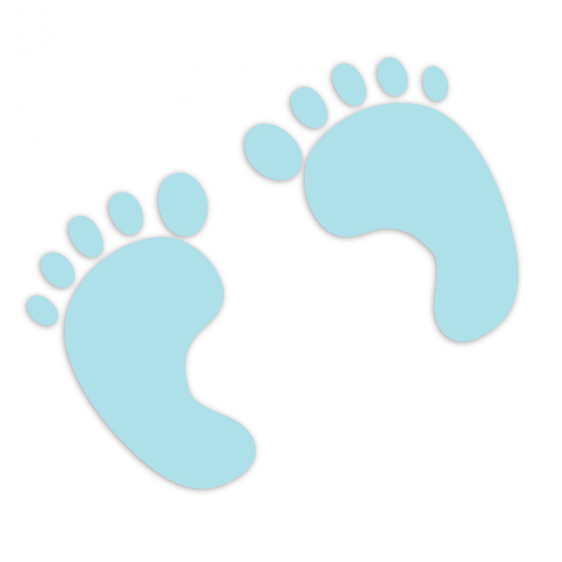 Baby Footprints Blue Clipart Free Stock Photo HD   Public Domain