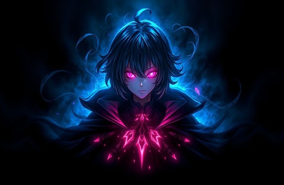 Dark Anime Icons Wallpaper