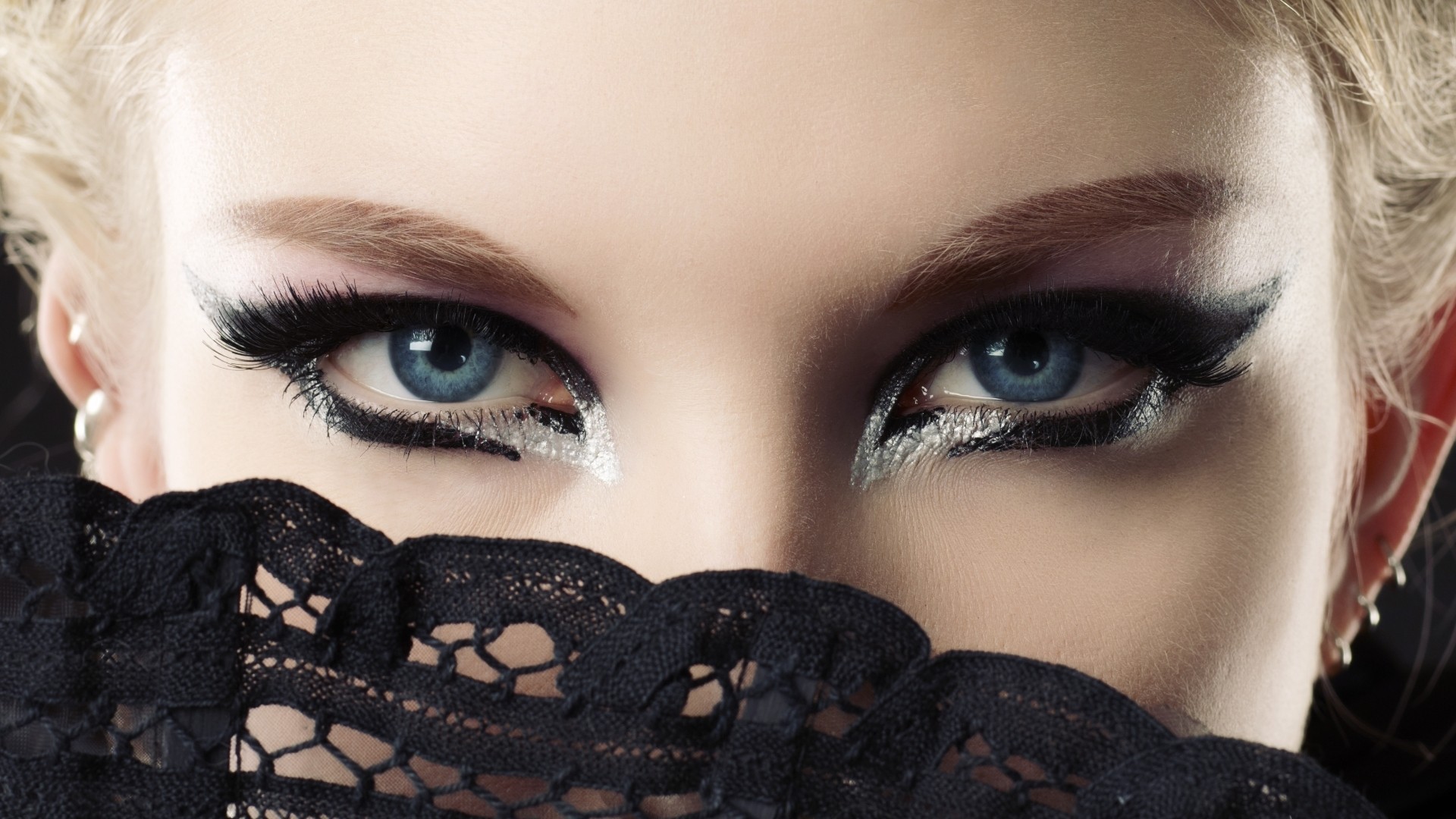 Blue Eyes In A Beautiful Make Up Wallpaper And Image