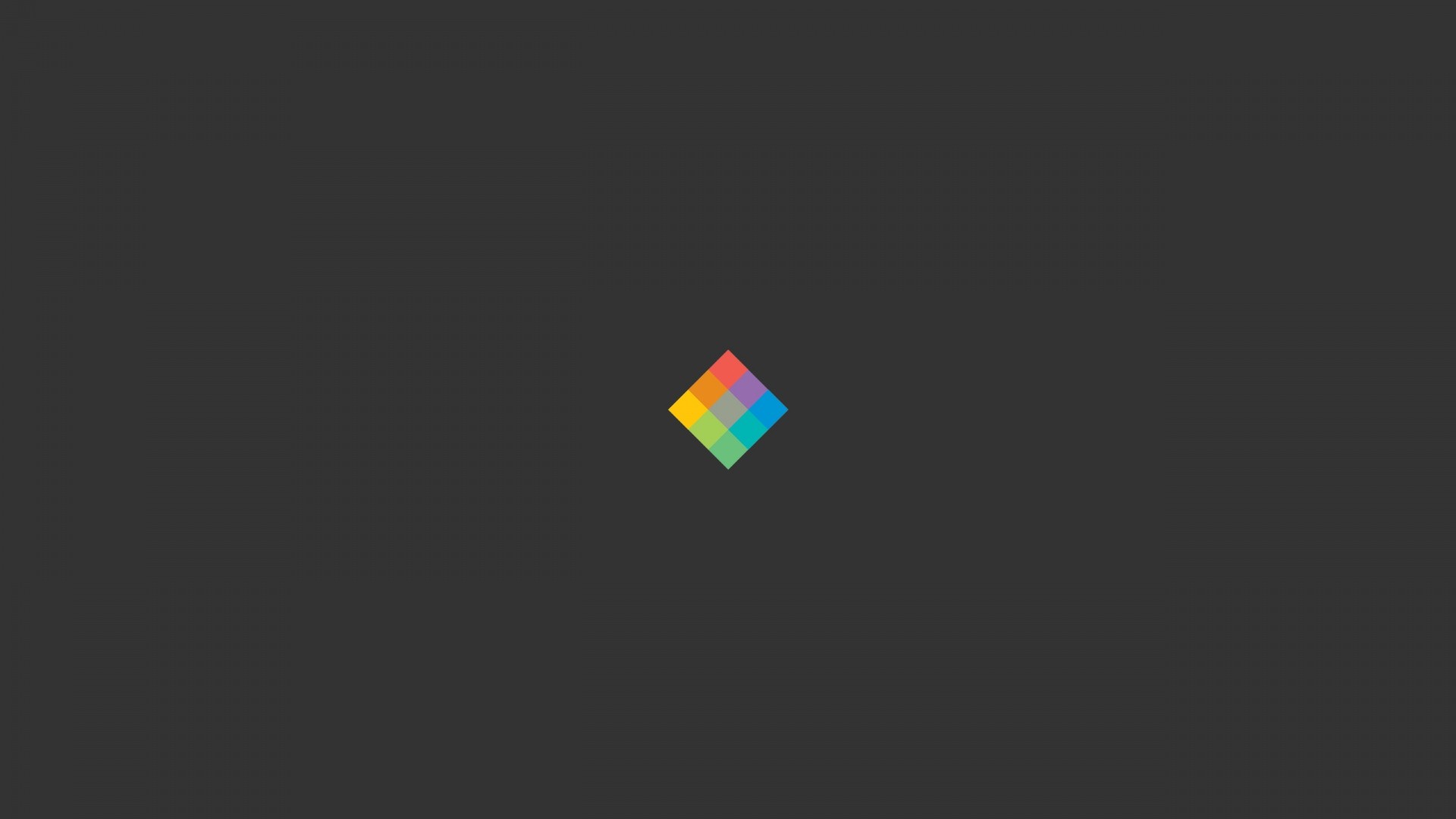Minimalist HD Wallpaper: Colorful Diamond on Dark Background