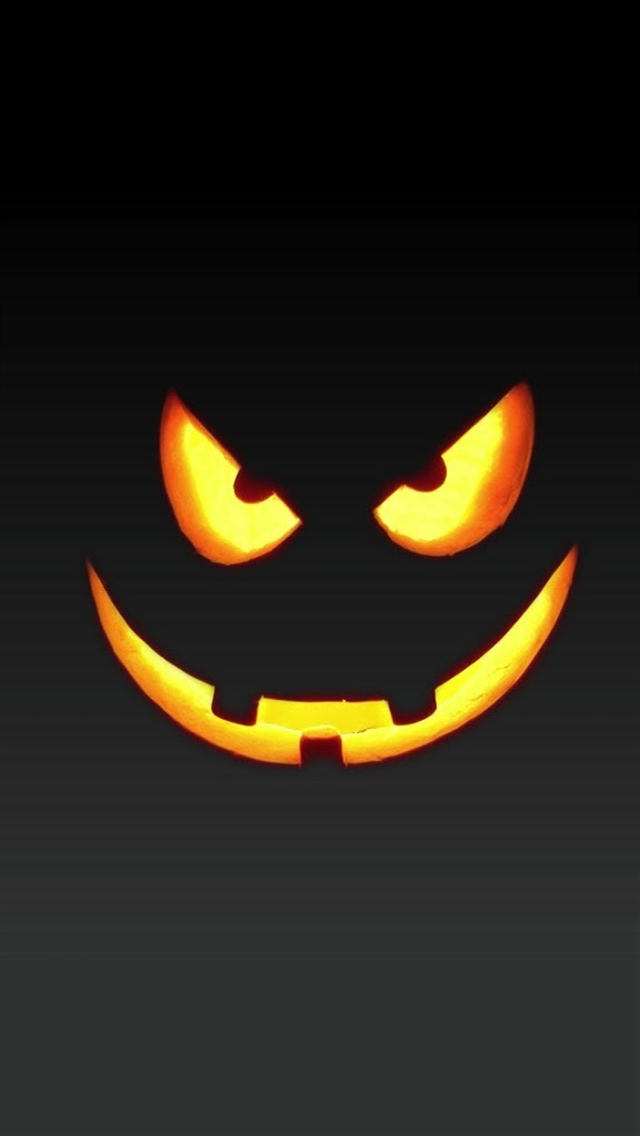 Halloween Pumpkin iPhone Wallpaper Top