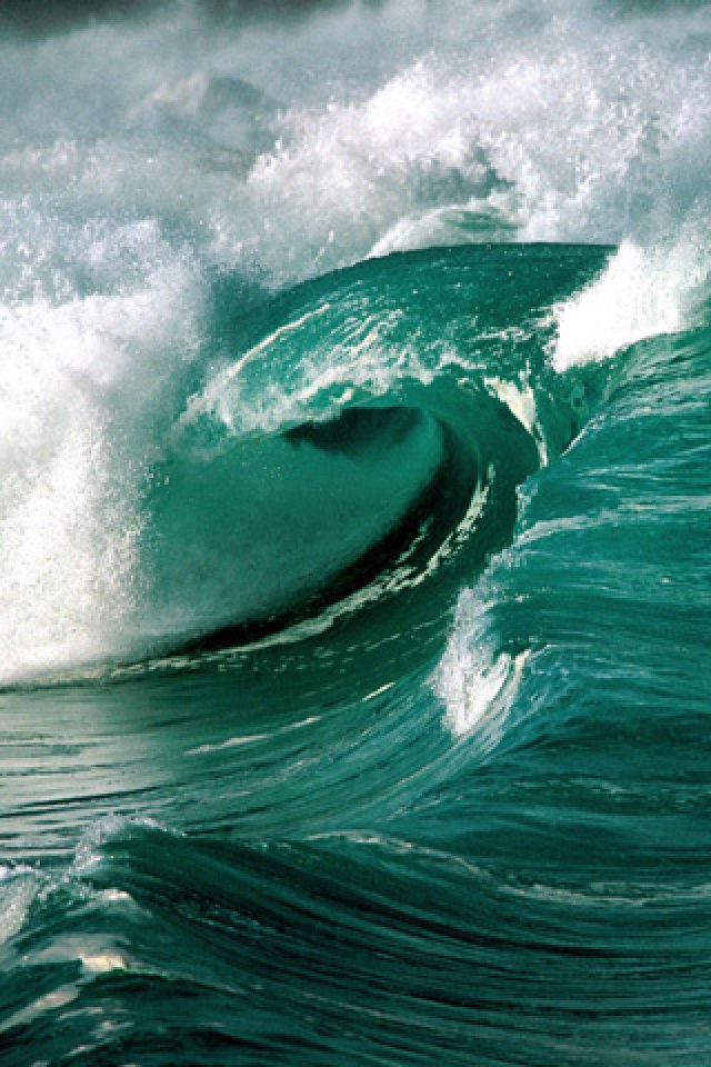 Sea Wave iPhone HD Wallpaper By