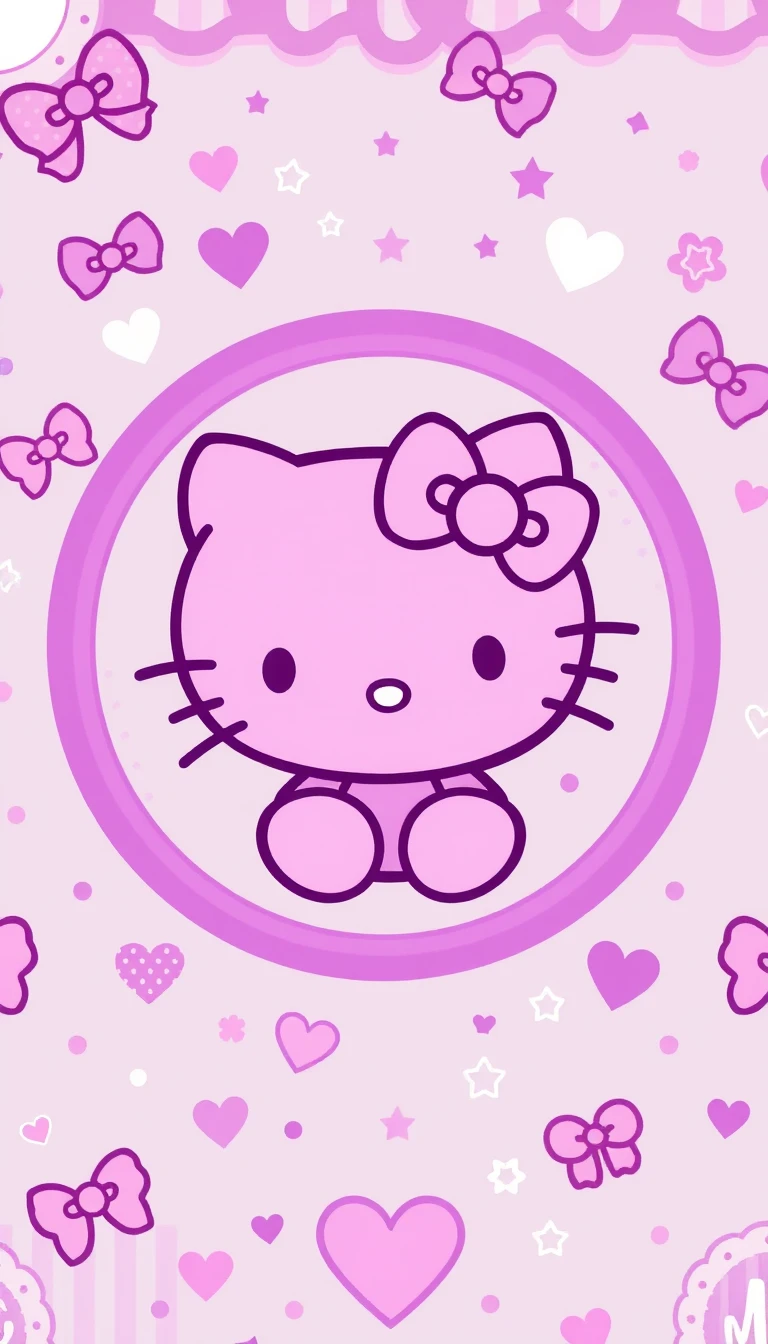Purple Hello Kitty Wallpaper