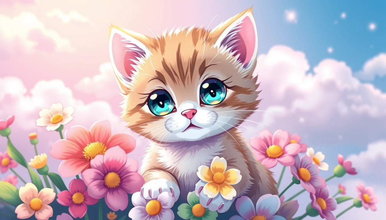 🔥 Download Cute Anime Kitten Wallpaper by @lorettamorse | Cute Anime ...