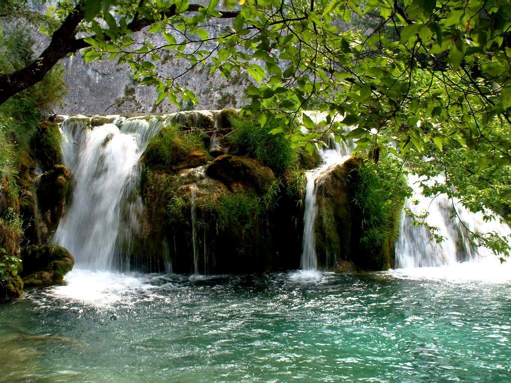 Waterfall Desktop Wallpaper Which Is Under The