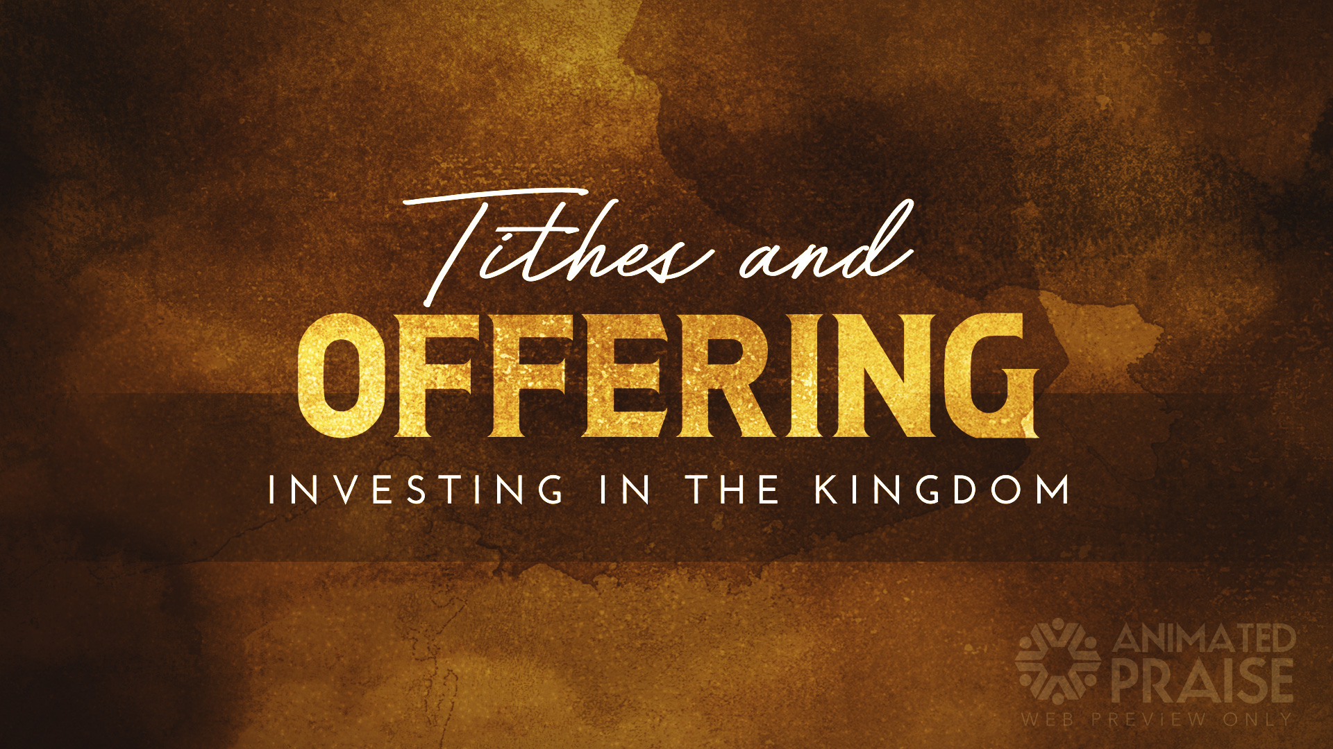 Tithes And Offering Still Animated Praise