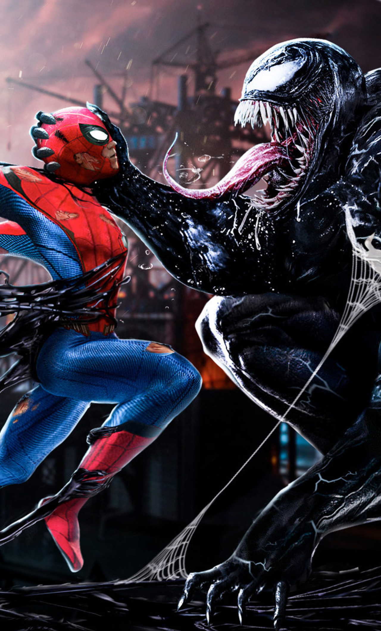 20+] Venom And Spider-Man Desktop Wallpapers - WallpaperSafari