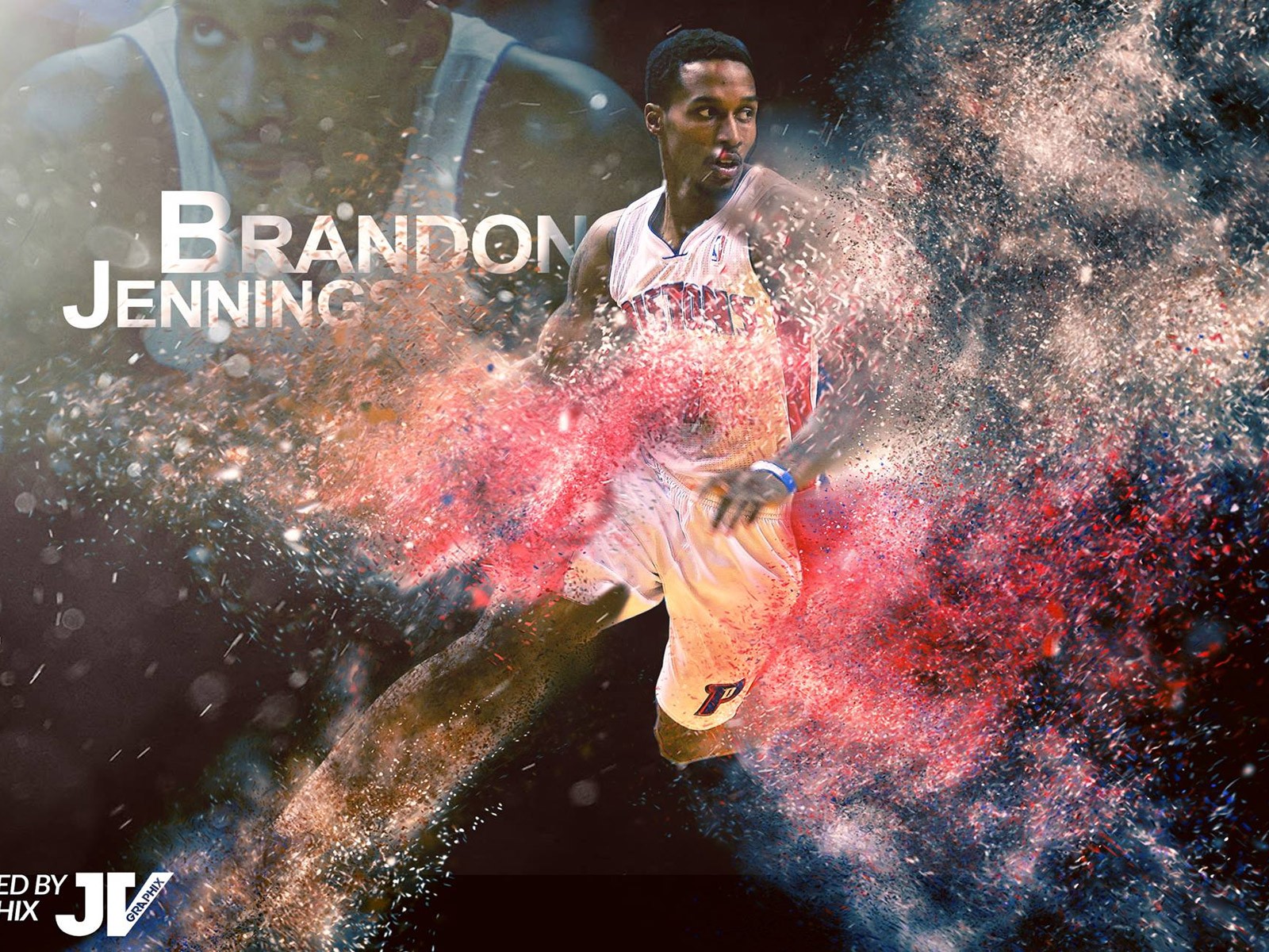 Brandon Jennings Pistons Wallpaper
