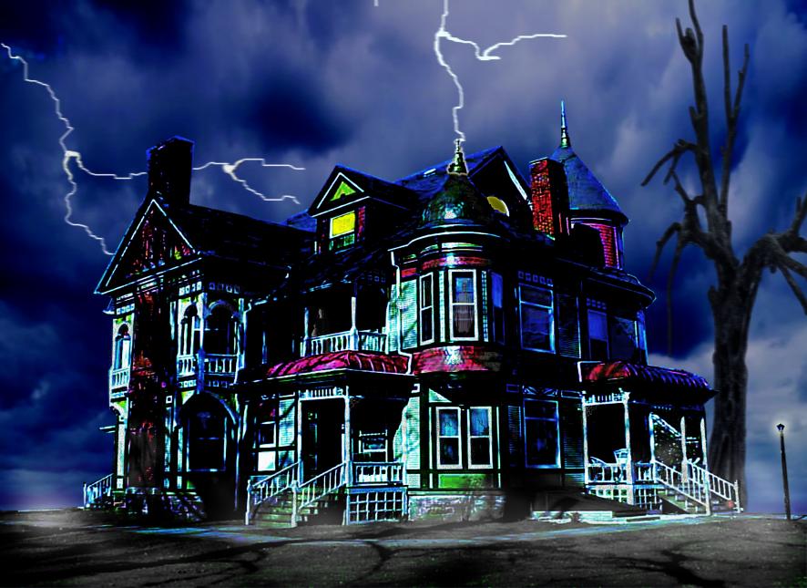 Related Pictures Haunted House Halloween Wallpaper