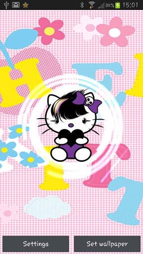 Bigger Hello Kitty Live Wallpaper For Android Screenshot