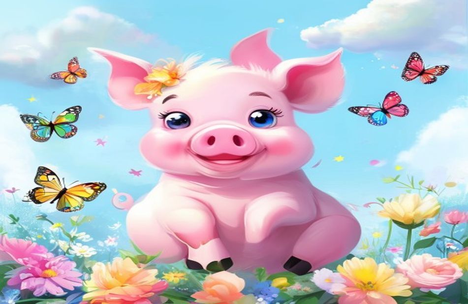 Cute Pig Wallpaper