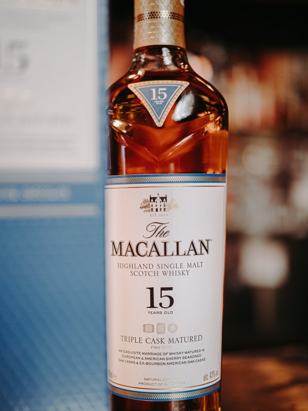 The Macallan Highland Single Malt Scotch Whisky Bottle Photo