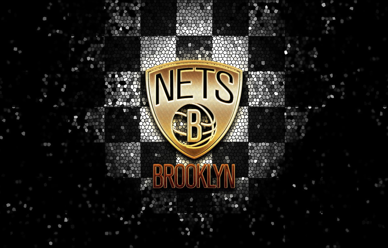 Wallpaper wallpaper sport logo basketball NBA Brooklyn Nets