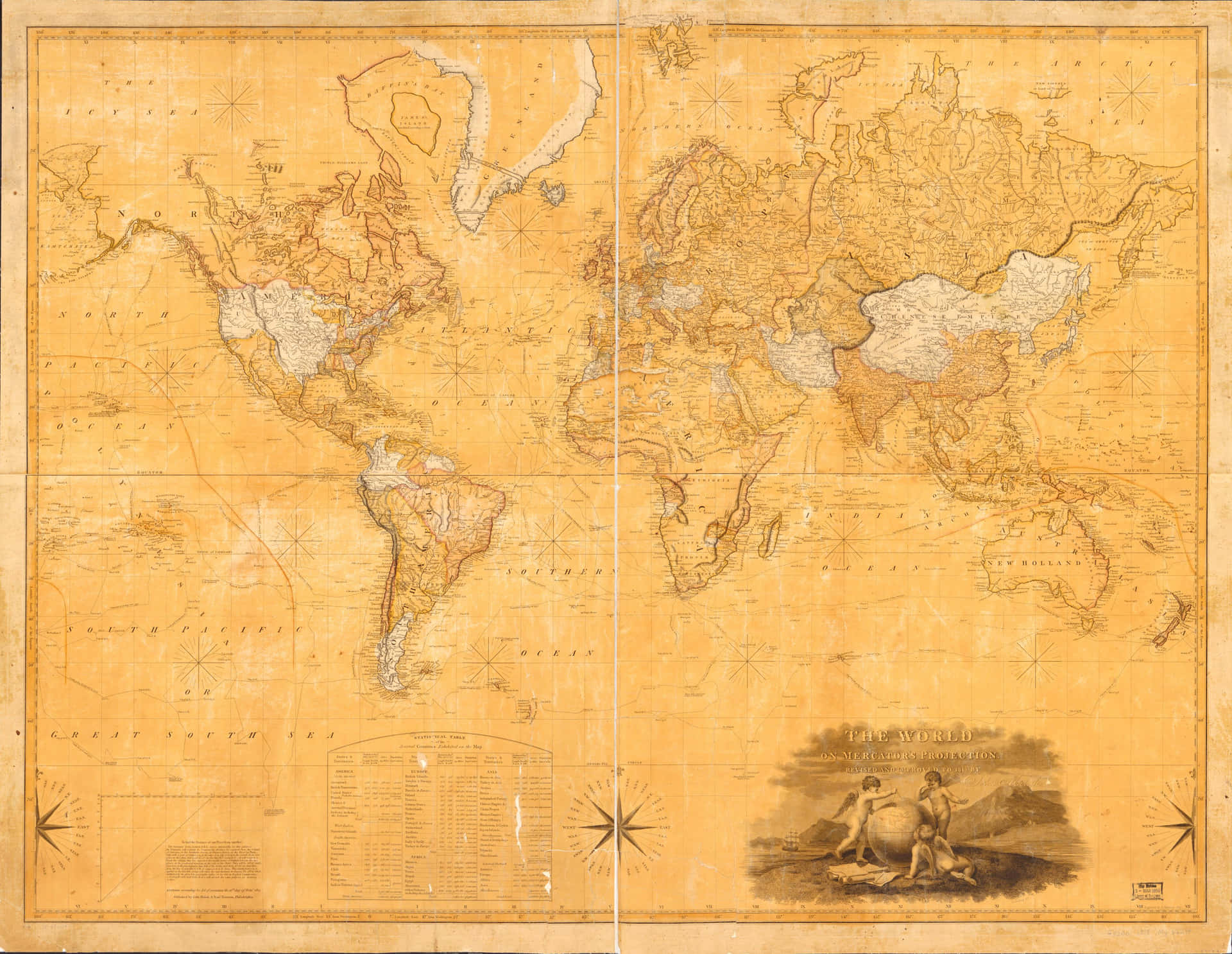 World Map Aesthetic Wallpaper