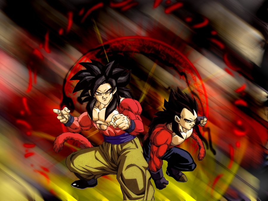 Goku And Vegeta Ssj4 By Atheus93