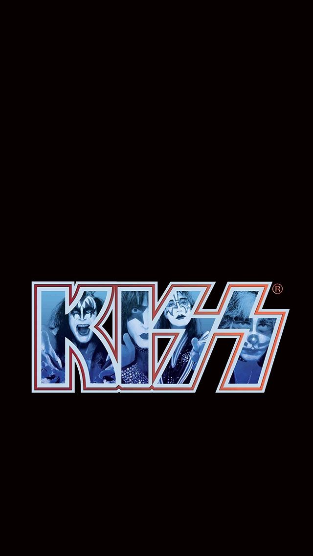 Newest iPhone Wallpaper Kiss Music Logo Rock Band Logos
