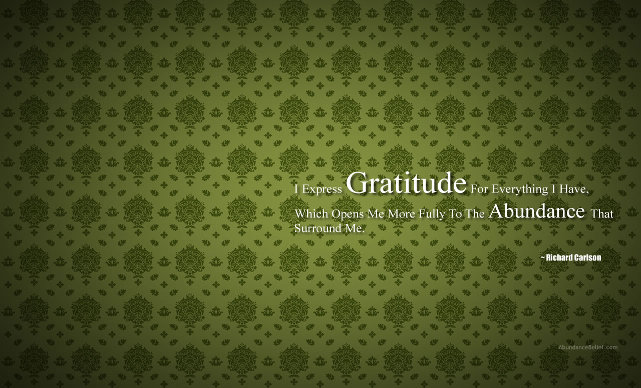 Abundance Wallpaper Gratitude Belief