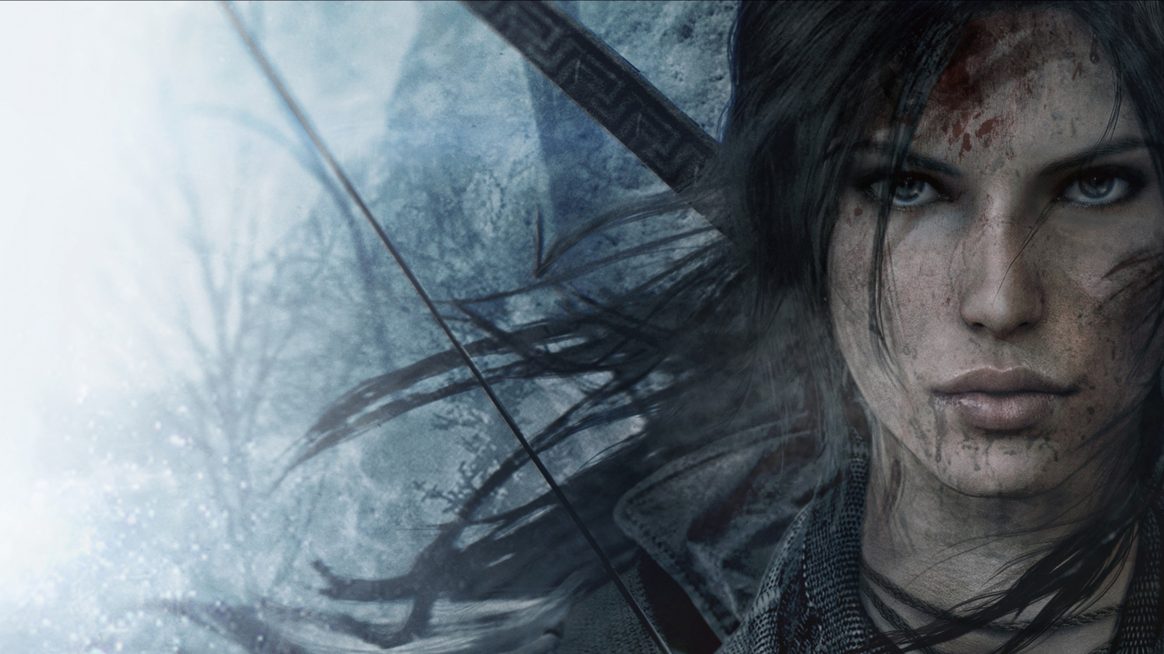  croft Rise of the tomb raider Face Wallpaper Background 4K Ultra HD 3840x2160