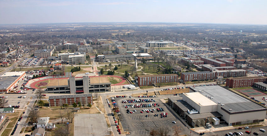 Eastward Over The Main Campus Of Central Missouri State University
