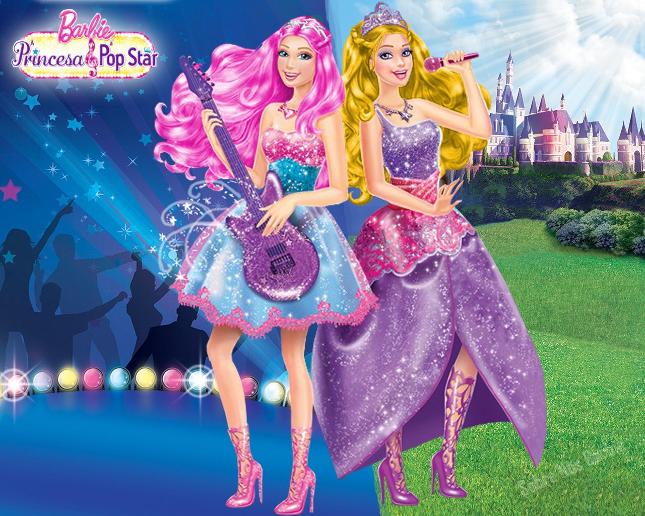 Barbie The Princess And Popstar Wallpaper