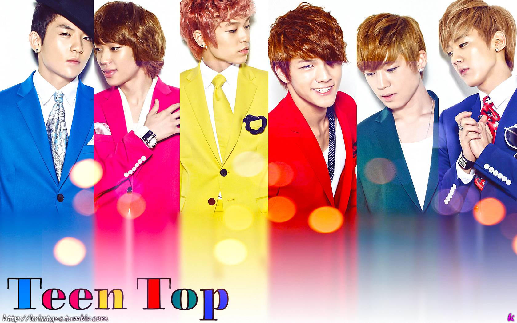 Teen Top Color Kpop Group Angels Wallpaper