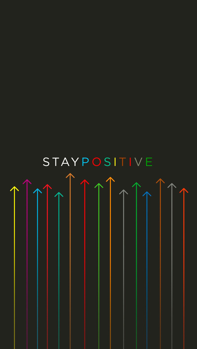 Be Positive iPhone Wallpaper 5s
