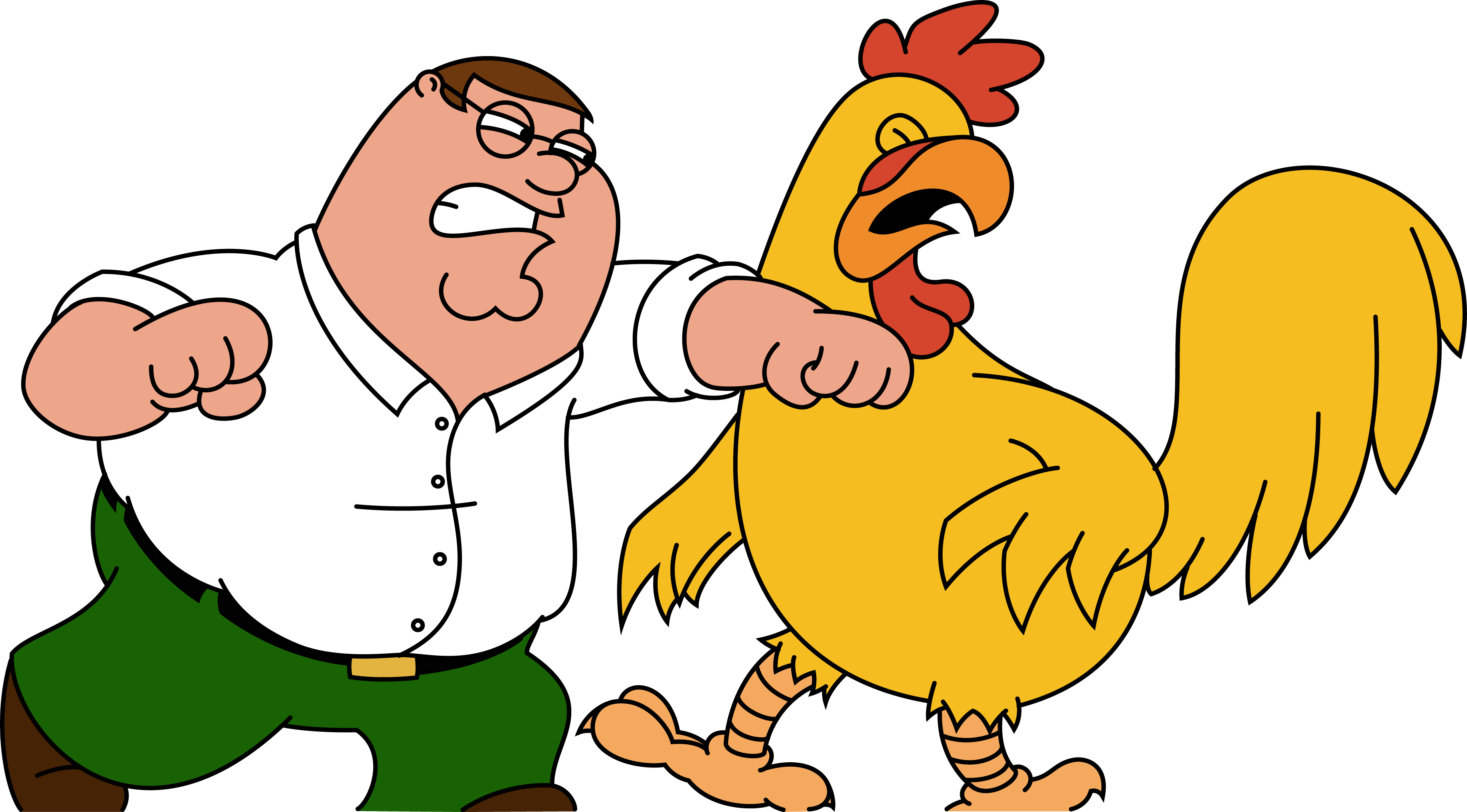 Chicken vs Peter Family Guy   Wallpaper 38102