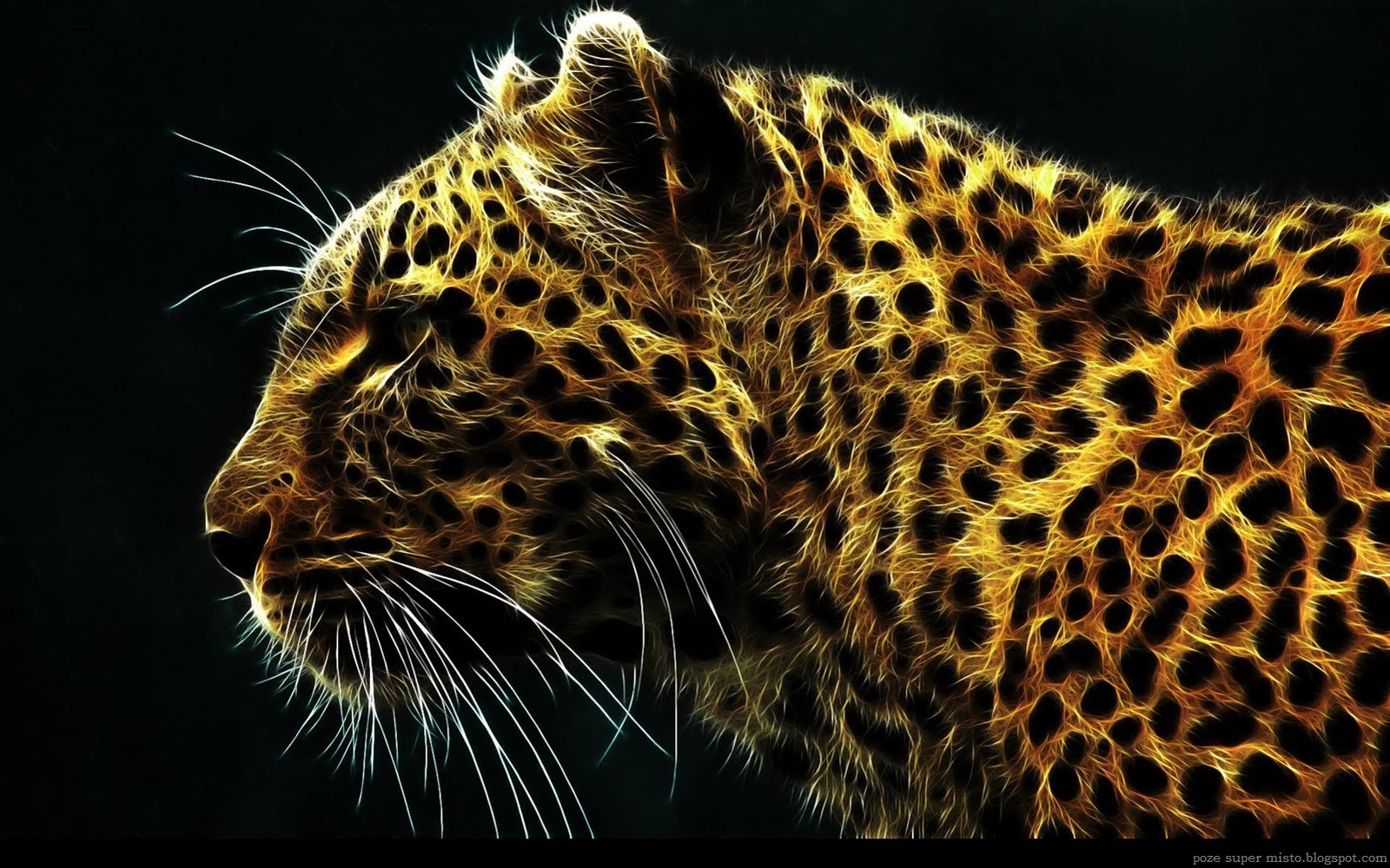 Leopard Fractal Desktop Background Poze Super Misto