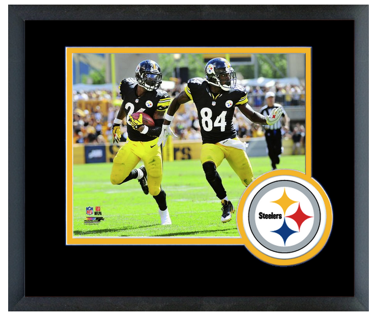 Le Veon Bell Antonio Brown Pittsburgh Steelers Matted