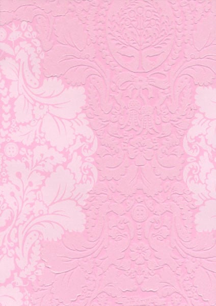 Pip Light Pink Flock Damask Wallpaper   Eclectic   houston   by