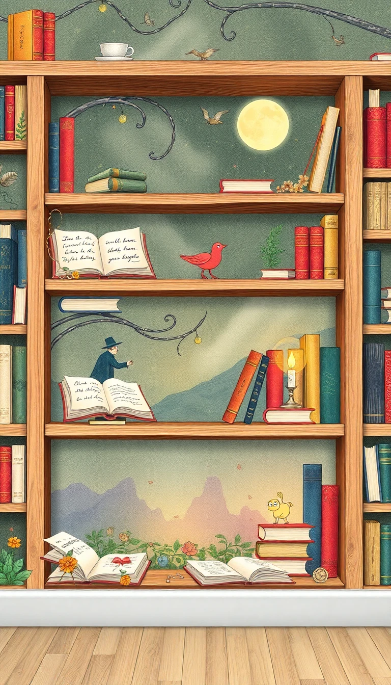 Wallpaper For Bookshelf