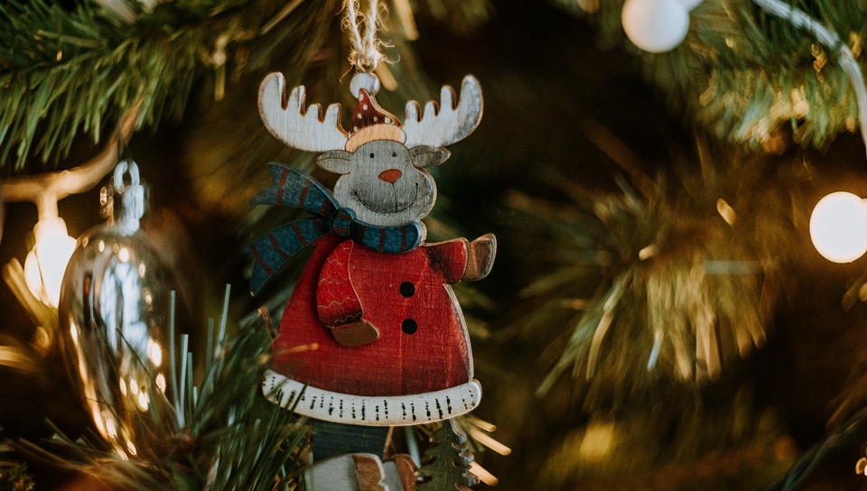 Wallpaper Christmas Toy Deer Decoration New