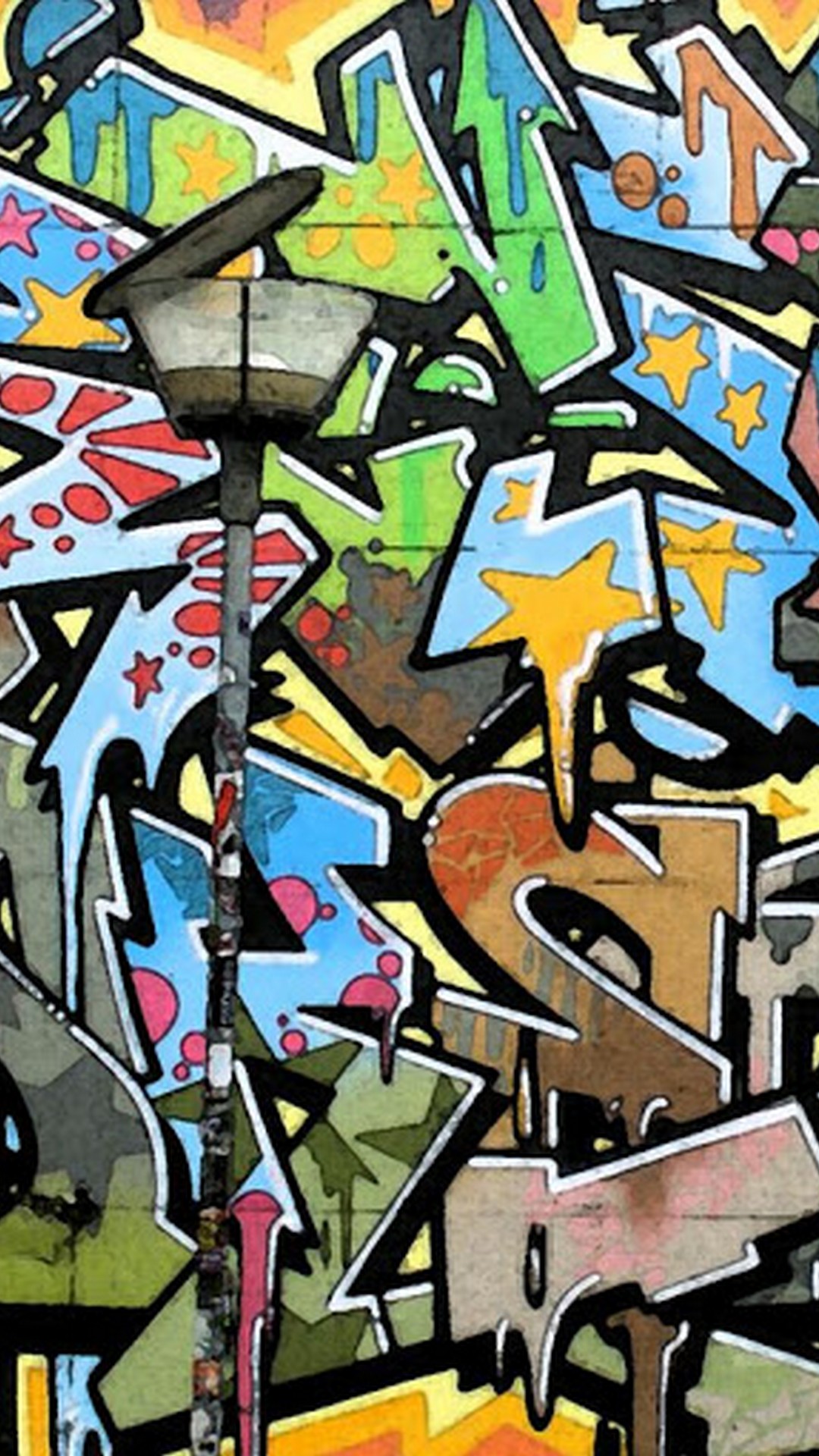 iPhone Wallpaper Graffiti Letters 3d