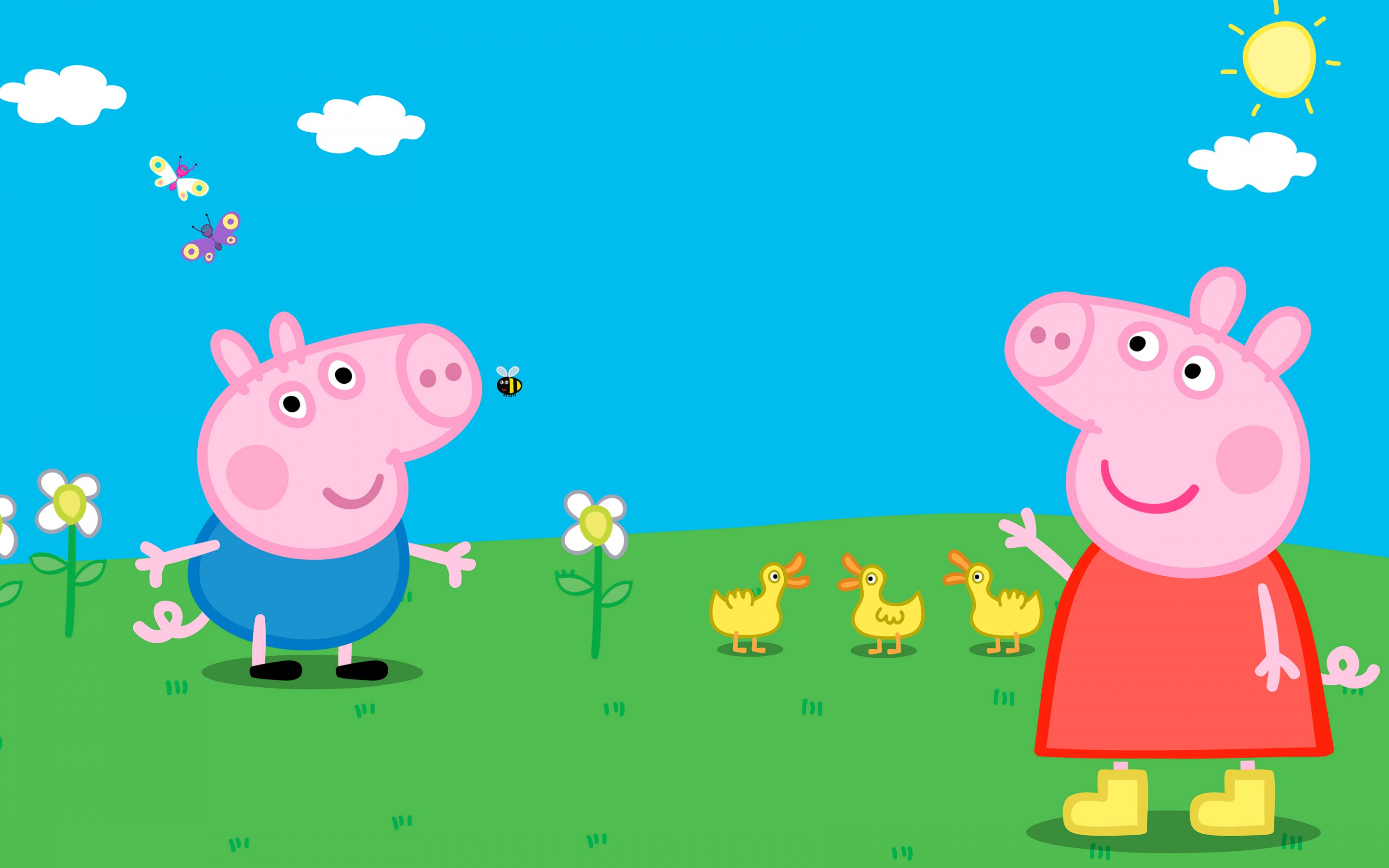 George Pig Wallpaper 4k Peppa Tv Show Cartoon