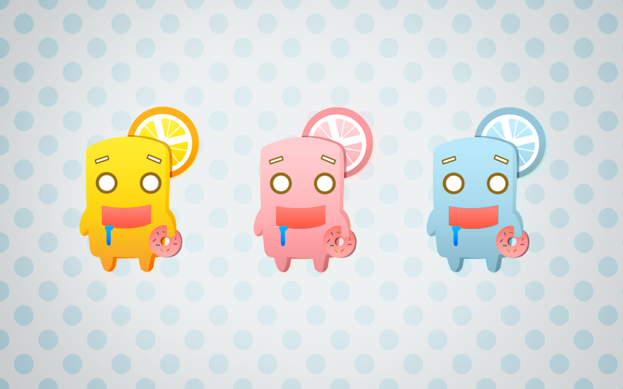Cute Monster Background Hungry Wallpaper By