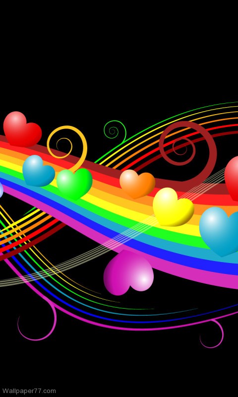 Colorful Hearts Wallpaper Image Search Results