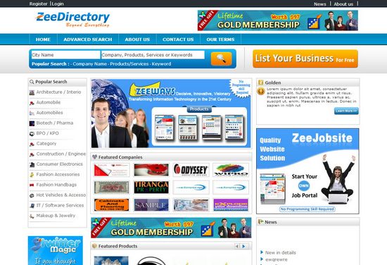 Powerful Directory Wordpress Theme Website Scripts Ginva