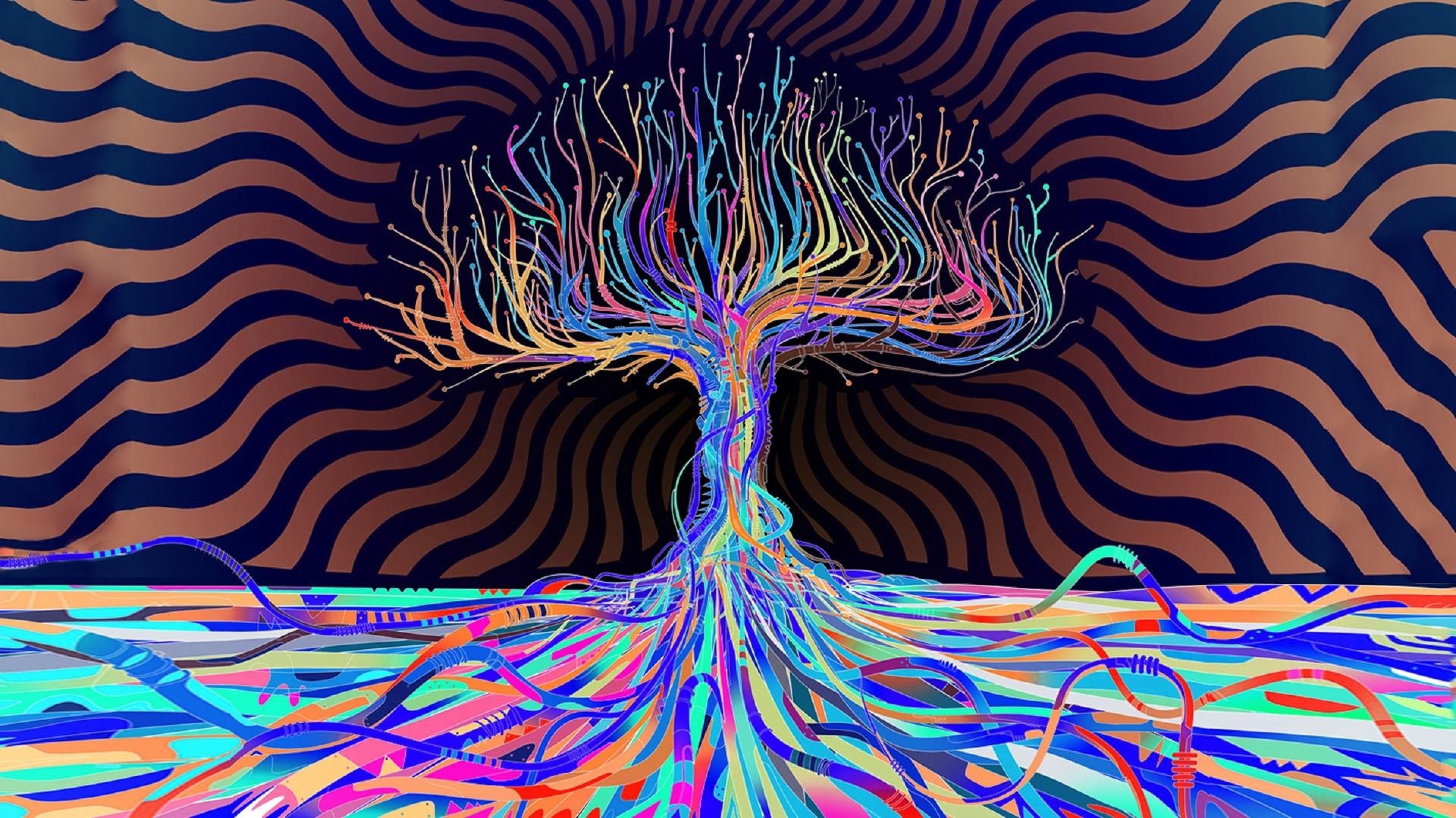 4k Psychedelic Wallpaper