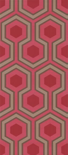 Hicks Grand wallpaper by Cole and Son this new rich red colour a new