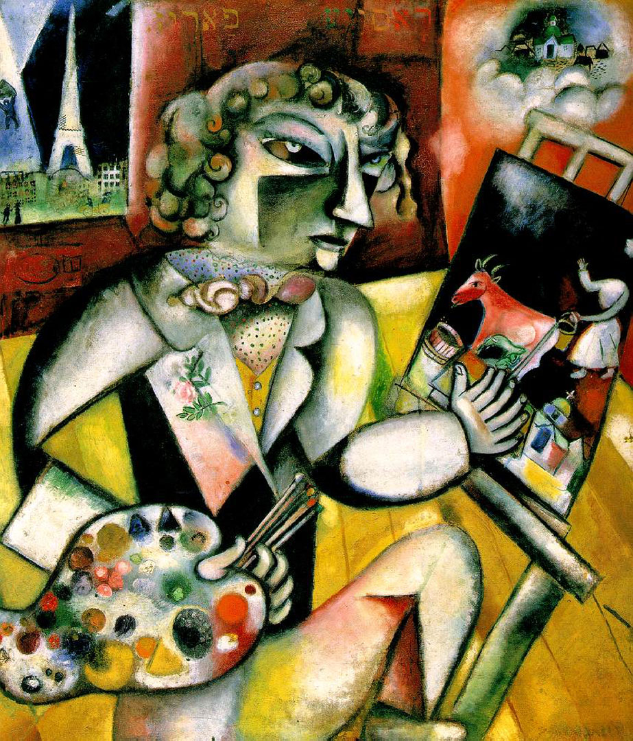 With Seven Fingers A Surrealist Marc Chagall Art Wallpaper Picture