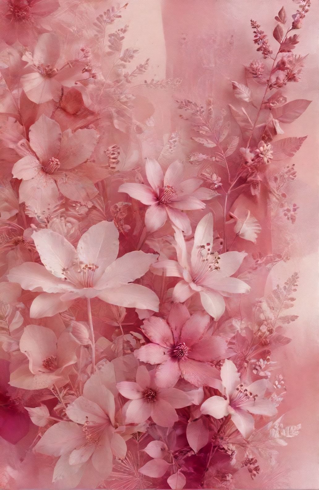 Pink Collage Computer Wallpaper